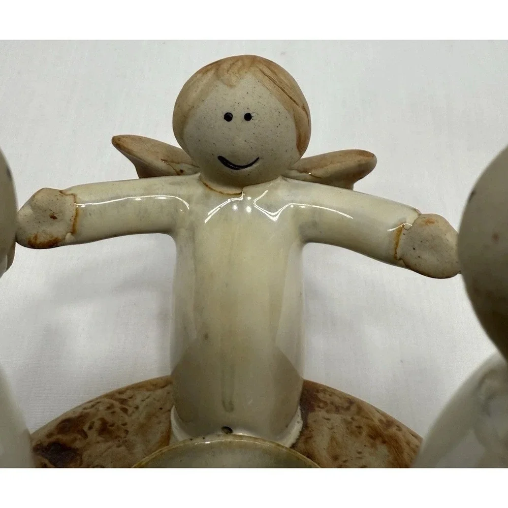 Christmas Three Angels Holding Hands Candle Tea Lite Holder By TII Productions‎